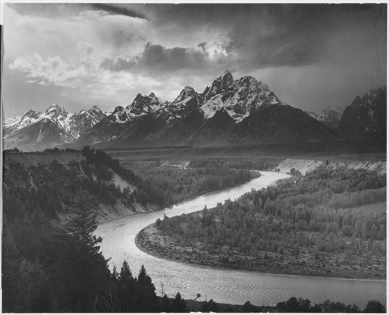 Ansel Adams, <em>The Tetons and the Snake River</em>, 1942